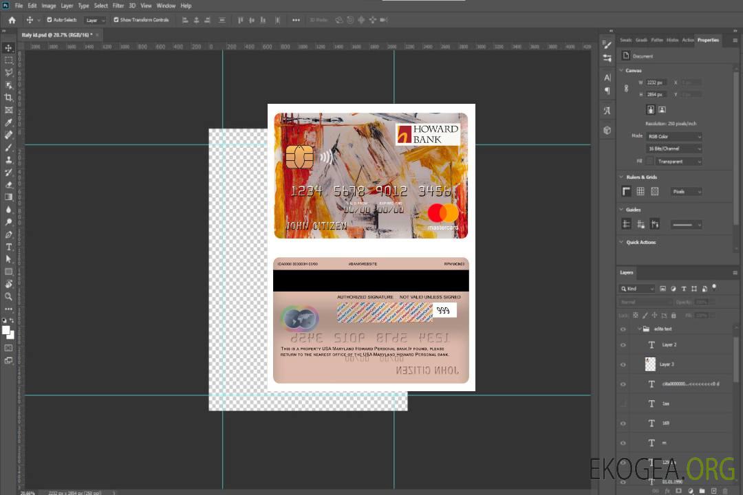 États-Unis Maryland Howard Carte bancaire personnelle Mastercard template États-Unis Maryland Howard Carte bancaire personnelle Mastercard template